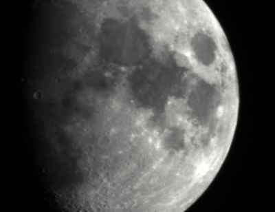 La Luna ripresa dal telescopio di MicroObservatory