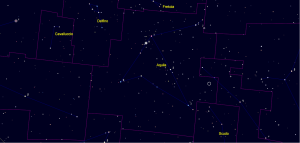 Cartina stellare della costellazione dell'Aquila
